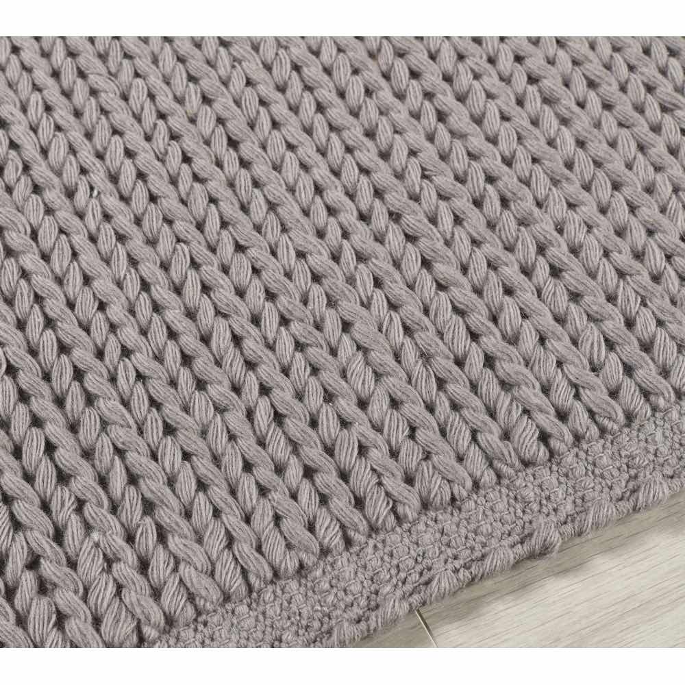 Cable Warm Grey Rug - Rug Guru