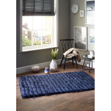 Load image into Gallery viewer, Carved Glamour Navy Rug - Rug Guru
