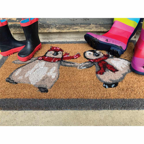 My Coir Mats - Christmas Dancing Penguins