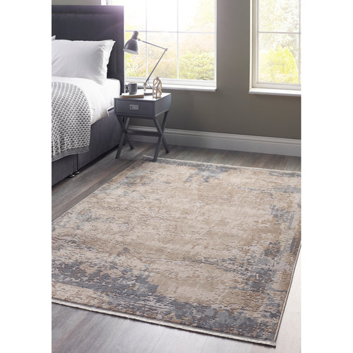 Cosimo Distressed Blue/Grey Rug - Rug Guru