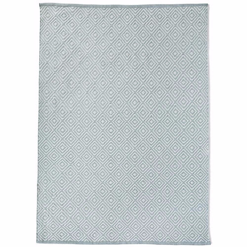 Diamond Washable Rug Sky Grey