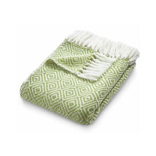 Load image into Gallery viewer, Hug Rug Woven Diamond Throw Green
