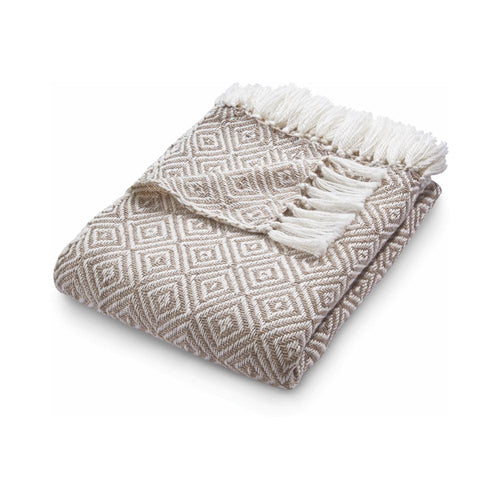 Hug Rug Woven Diamond Throw Natural