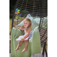 Load image into Gallery viewer, Hug Rug Woven Diamond Throw Green
