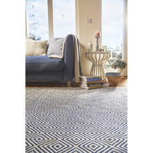 Load image into Gallery viewer, Diamond Washable Rug Navy
