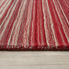 Load image into Gallery viewer, Fine Stripes Red Rug - Rug Guru
