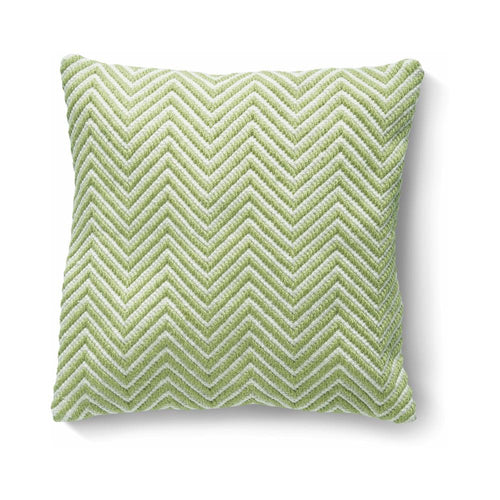 Hug Rug Woven Herringbone Cushion Green