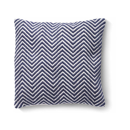 Hug Rug Woven Herringbone Cushion Navy