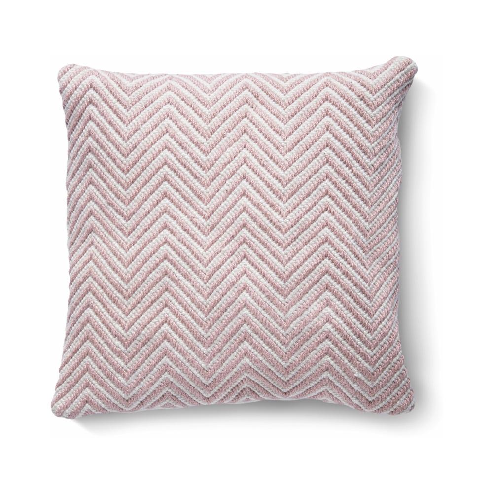 Hug Rug Woven Herringbone Cushion Rose