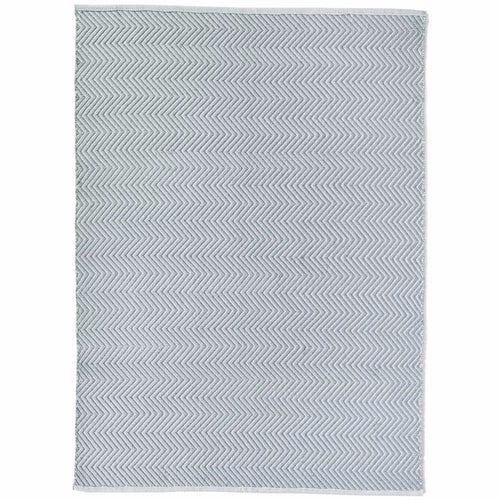 Herringbone Washable Rug Sky Grey