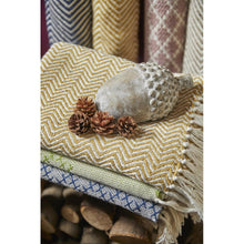 Load image into Gallery viewer, Hug Rug Woven Herringbone Throw Gold
