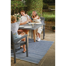 Load image into Gallery viewer, Herringbone Washable Rug Navy

