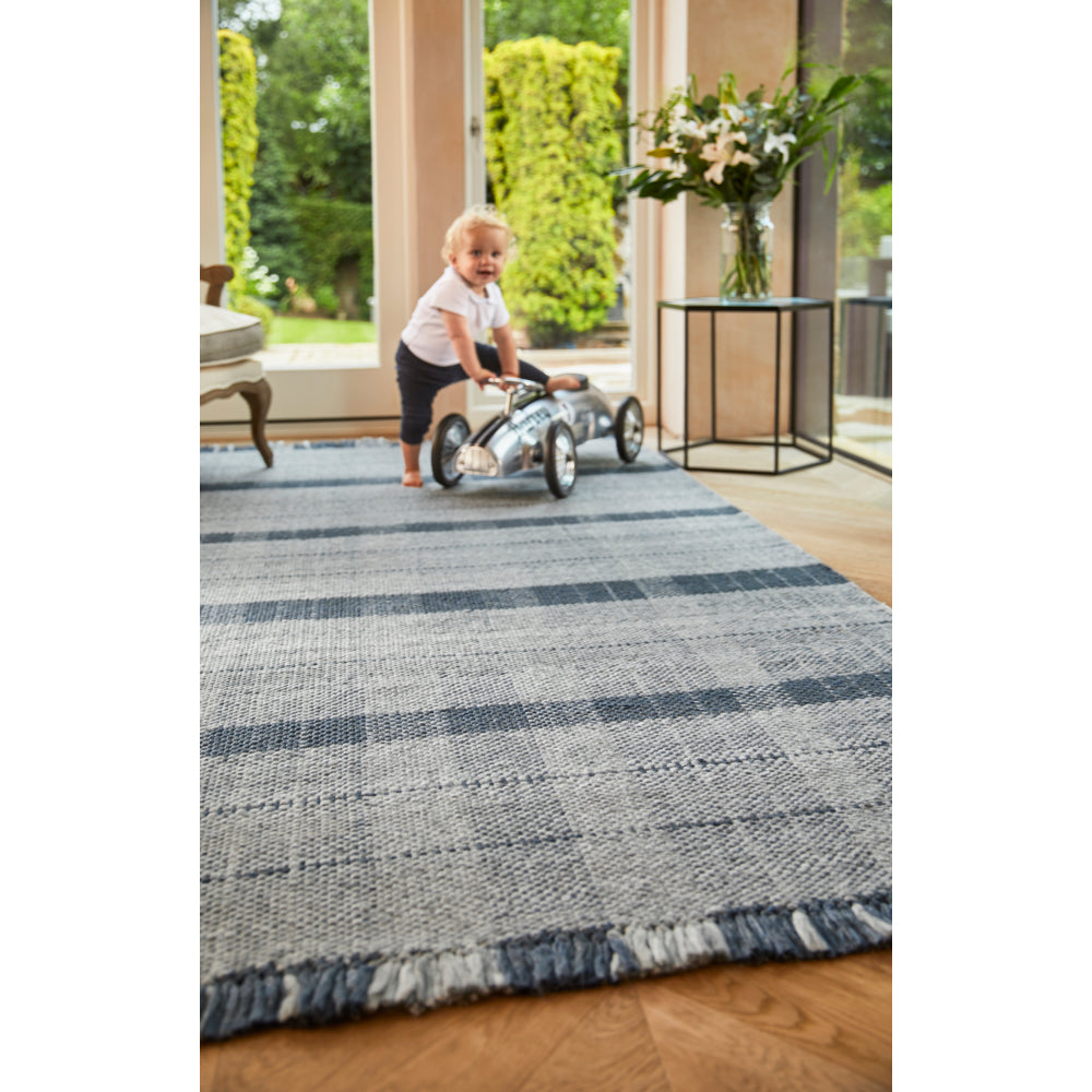 Highland Check - Navy