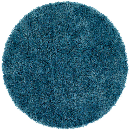 Chicago Dark Teal Circle Rug - Rug Guru