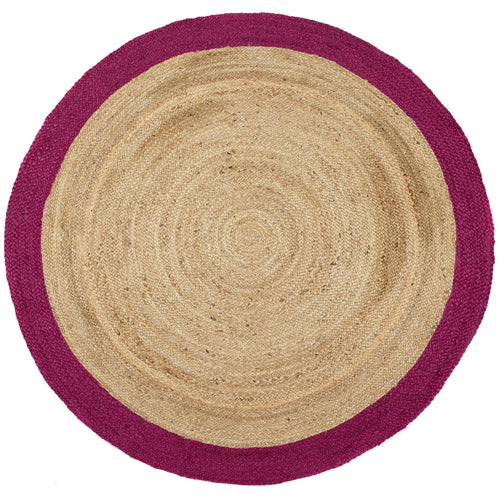 Jute Border - Raspberry