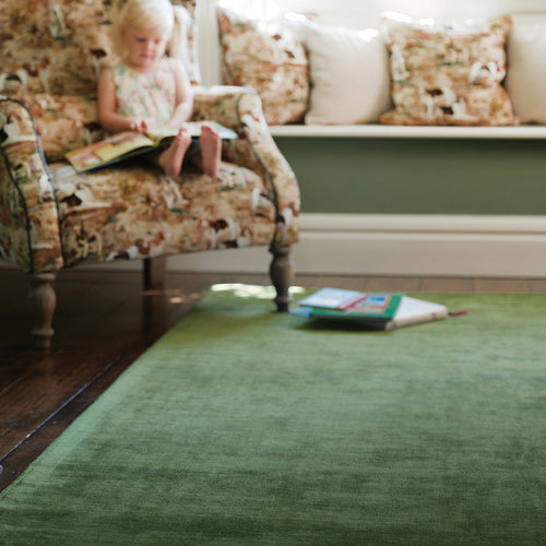 Karma Forest Green Rug - Rug Guru