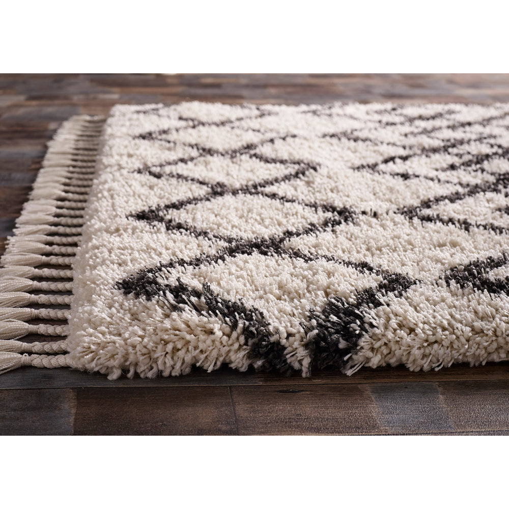 Morocco - Ivory/Charcoal