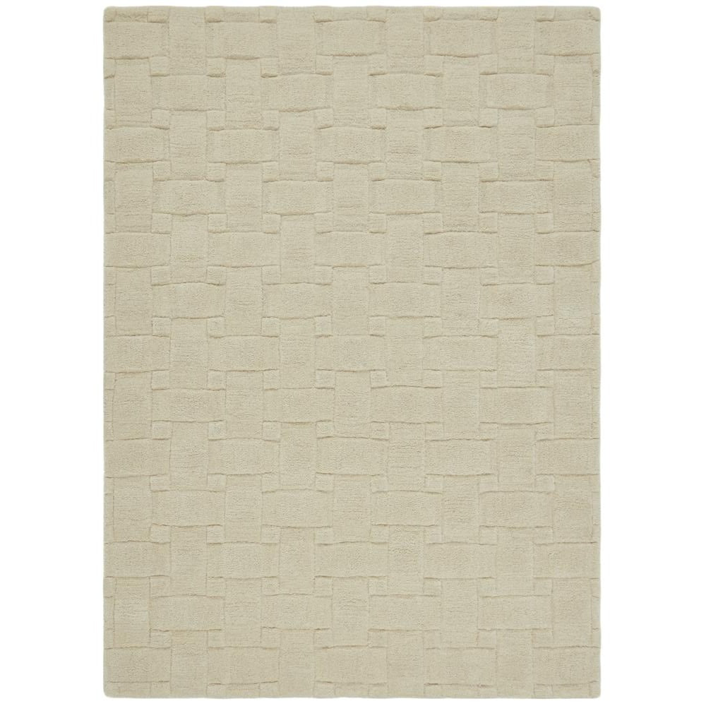 Basketweave 3D New Ivory Rug - Rug Guru