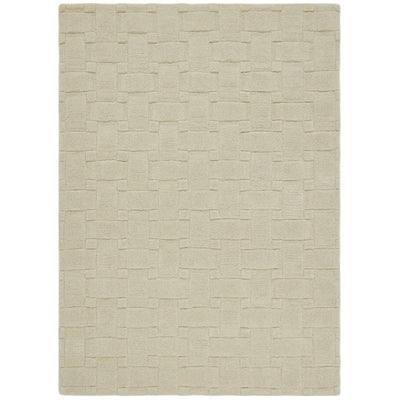 Basketweave 3D New Ivory Rug - Rug Guru