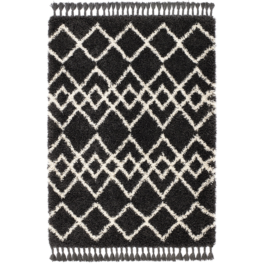 Morocco - Charcoal/Ivory