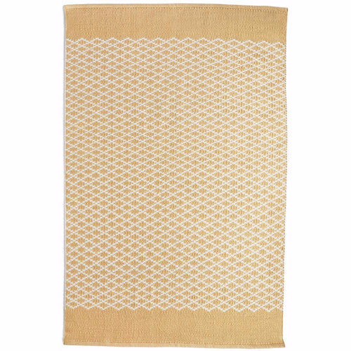 Trellis Washable Rug Gold