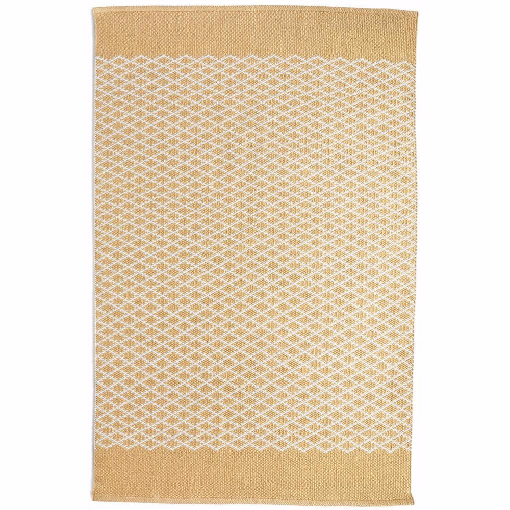 Trellis Washable Rug Gold