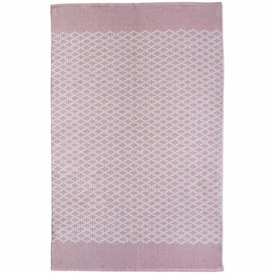 Trellis Washable Rug Rose