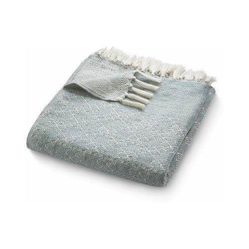 Hug Rug Woven Trellis Throw Sky Grey