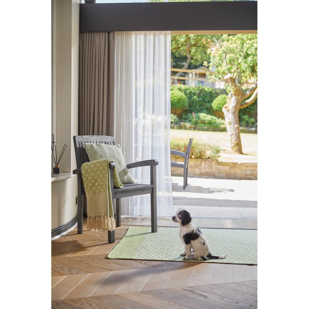 Trellis Washable Rug Green