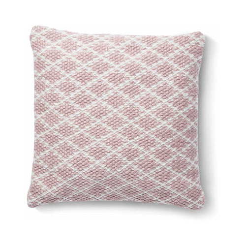 Hug Rug Woven Trellis Cushion Rose